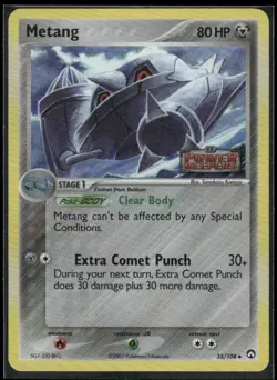 NM Pokemon TCG Power Keepers Metang 35/108 Stamped Reverse Holo Ex 2007 - Image 1