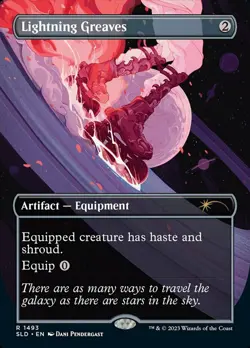 [1x] Lightning Greaves (1493) - Galaxy Foil Near Mint, English Secret Lair MTG M - Image 1