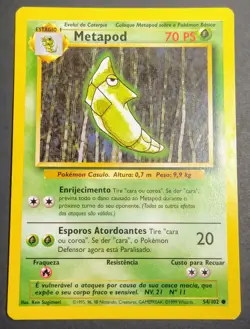 Pokemon Base Set WOTC common - Metapod 54/102 - Near Mint/Mint - Image 1