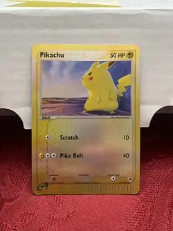 Vintage Pokemon Card TCG 2003 EX Sandstorm Pikachu 72/100 Reverse Holo LP - Image 3