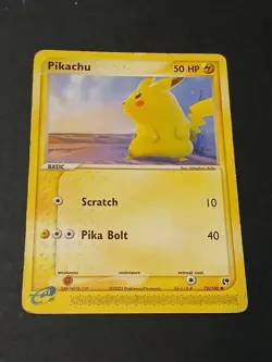 Pikachu 72/100 Pokemon Sandstorm LP Nintendo TCG - Image 1