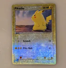 Pokemon Pikachu 72/100 Reverse Holo Ex Sandstorm - Played - Image 1