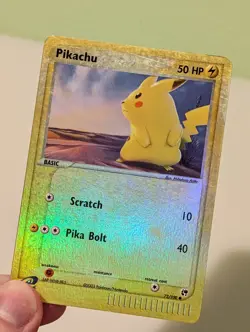 Pokemon Pikachu 72/100 Reverse Holo Ex Sandstorm - Played - Image 4