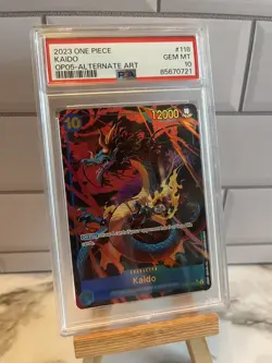 2023 One Piece Kaido Awakening Of New Era OP05-118 SEC Alt Art PSA 10 ENGLISH - Image 1
