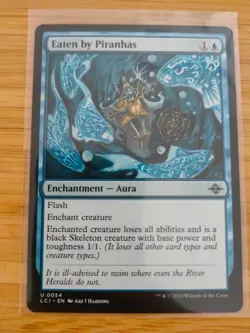 MTG Eaten By Piranhas 0054 Lost Caverns Of Ixalan M/NM Free UK P&P - Image 1