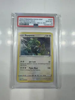2024 POKEMON SWSH BLACK STAR PROMO #029 RAYQUAZA-HOLO PSA 10 - Image 1