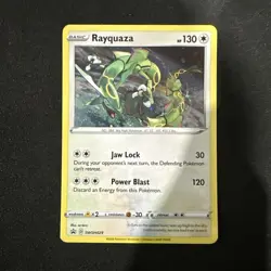 Pokemon Rayquaza SWSH029 Sword & Shield Cosmos Holo Black Star Promo - Image 1