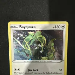 Pokemon Rayquaza SWSH029 Sword & Shield Cosmos Holo Black Star Promo - Image 2