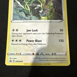 Pokemon Rayquaza SWSH029 Sword & Shield Cosmos Holo Black Star Promo - Image 3