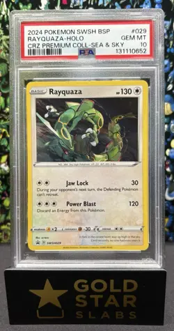 Rayquaza - Holo #SWSH029 - 2024 Pokemon SWSH Black Star Promo - GEM MINT PSA 10 - Image 1