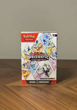 Pokemon TCG: S&V Prismatic Evolutions Booster Bundle 6 Packs, Factory Sealed - Image 1