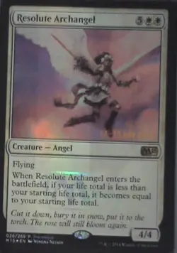 Resolute Archangel - Prerelease Cards: #28, Magic: The Gathering - Foil Lp C250 - Image 1