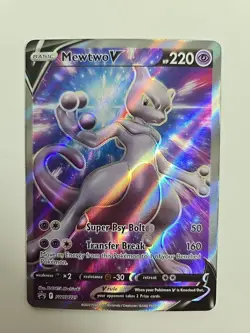 Pokemon Mewtwo V Promo Holo Full Art Card SWSH229 Sword & Shield SWSH Promo NM - Image 1