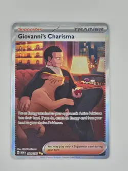 Giovanni’s Charisma 207/165 - SAR - SV 151 - Pokemon TCG - Full Art Trainer Card - Image 1