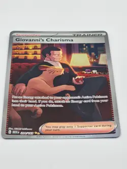 Giovanni’s Charisma 207/165 - SAR - SV 151 - Pokemon TCG - Full Art Trainer Card - Image 2