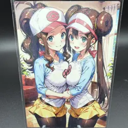 Hilda & Rosa Anime Waifu Card Doujin ACG Goddess Holo - Image 1