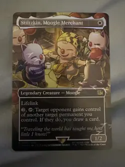 Stiltzkin, Moogle Merchant (Borderless) (Chocobo Track Foil) Final Fantasy Foil - Image 1