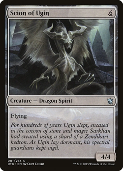 MTG Magic the Gathering Scion of Ugin (1/272) Dragons of Tarkir LP - Image 1