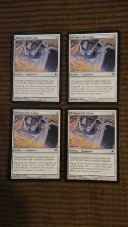 Magic: the Gathering / MtG Whispersilk Cloak x4 Darksteel - Image 1