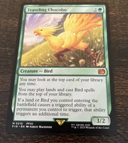 MTG • TRAVELING CHOCOBO 0210 Mythic • Final Fantasy Magic M/NM Pack Fresh - Image 1