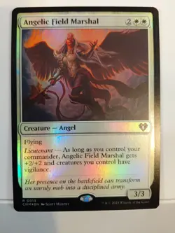 MTG Angelic Field Marshal *FOIL* Angels Commander masters NM edh pack fresh - Image 1