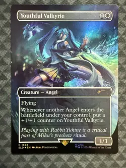 MTG Youthful Valkyrie #1588 Rainbow Foil Rare Secret Lair Drop Series (SLD) - Image 2