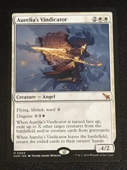 MTG Murders at Karlov Manor Aurelia's Vindicator 0004 NM Mythic - Image 1