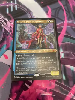MTG - TEGWYLL DUKE OF SPLENDOR - MYTHIC - WOC - NM *THICK STOCK* - Image 1