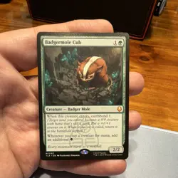 Wizards of the Coast MTG Badgermole Cub TLA 0167 Green Creature Mythic - Image 1