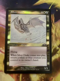 MTG 1x FOIL Silver Drake LP Planeshift 125/143 Magic The Gatherin - Image 1