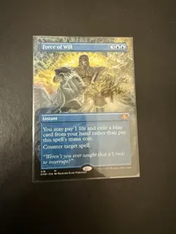Force of Will (Borderless) Dominaria Remastered Regular - Image 1