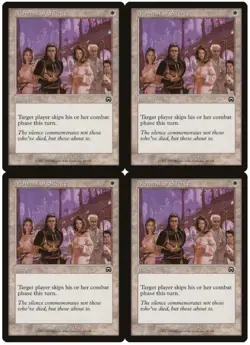 MTG Moment of Silence x4 Mercadian Masques Common NM/LP Playset - Image 1