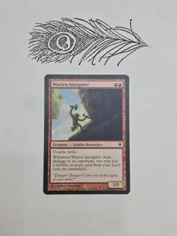 Warren Instigator X1 Zendikar Regular Non Foil Mtg Magic The Gathering - Image 1