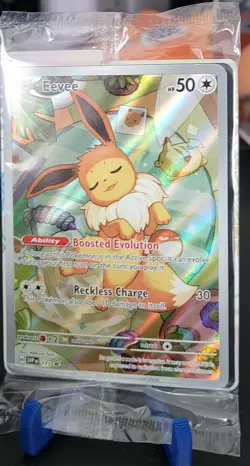 Pokemon Eevee SVP 173 Black Star Promo Sealed Holo Scarlet & Violet TCG - Image 1