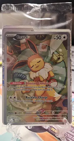 Pokemon Eevee SVP 173 Black Star Promo Sealed Holo Scarlet & Violet TCG - Image 1