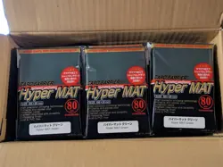 KMC Card Barrier Hyper Mat Green Sleeves Case 30 packs of 80 2400 Sleeves - Image 1