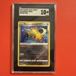 Pokemon 2022 Silver Tempest 120/195 Radiant Jirachi Holo CGC Gem Mint 10 - Image 1