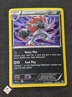 Zoroark 71/114 - Black & White Base Set Holo Rare Pokemon TCG LP - Image 1