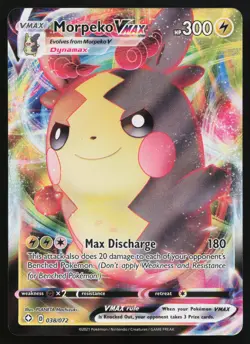 Morpeko VMAX 038/072 Ultra Rare Shining Fates Pokemon Card - Image 1