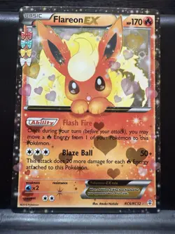 Flareon EX - RC6/RC32 Generations Radiant Collection Pokemon - NM/LP - Image 1