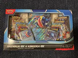 Pokemon TCG Greninja EX & Kingdra Ex Special Collection Sealed 8 Booster Packs - Image 1