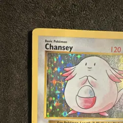 Pokemon TCG Chansey Base Set Shadowless 3/102 Holo Rare 1999 120 HP English - Image 3