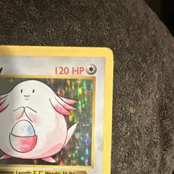 Pokemon TCG Chansey Base Set Shadowless 3/102 Holo Rare 1999 120 HP English - Image 4