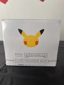Pokemon TCG Celebrations ETB Elite Trainer Box 25th Anniversary - plastic tear 820650809439 - Image 1