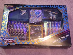 New Pokemon TCG Crown Zenith Shiny Zacian Premium Figure Collection Box 820650851636 - Image 1