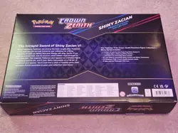 New Pokemon TCG Crown Zenith Shiny Zacian Premium Figure Collection Box 820650851636 - Image 2
