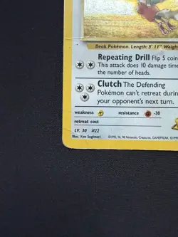 Pokemon Lt. Surge's Fearow 007/132 Gym Heroes Holo TCG - DMG - Image 2