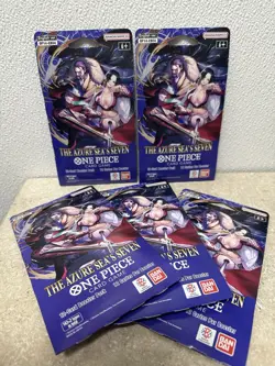 (5) One Piece TCG: The Azure Sea's Seven Sleeved Booster Packs OP-14 English!!!! - Image 1