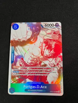 Portgas D Ace R OP07-053 3rd Anniversary Treasure Campaign ENGLISH OP13 NM - Image 1
