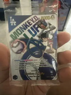 (Sealed) ONE PIECE X DODGERS COLLAB PROMO CARD MONKEY D. LUFFY [EB02-010] - Image 1